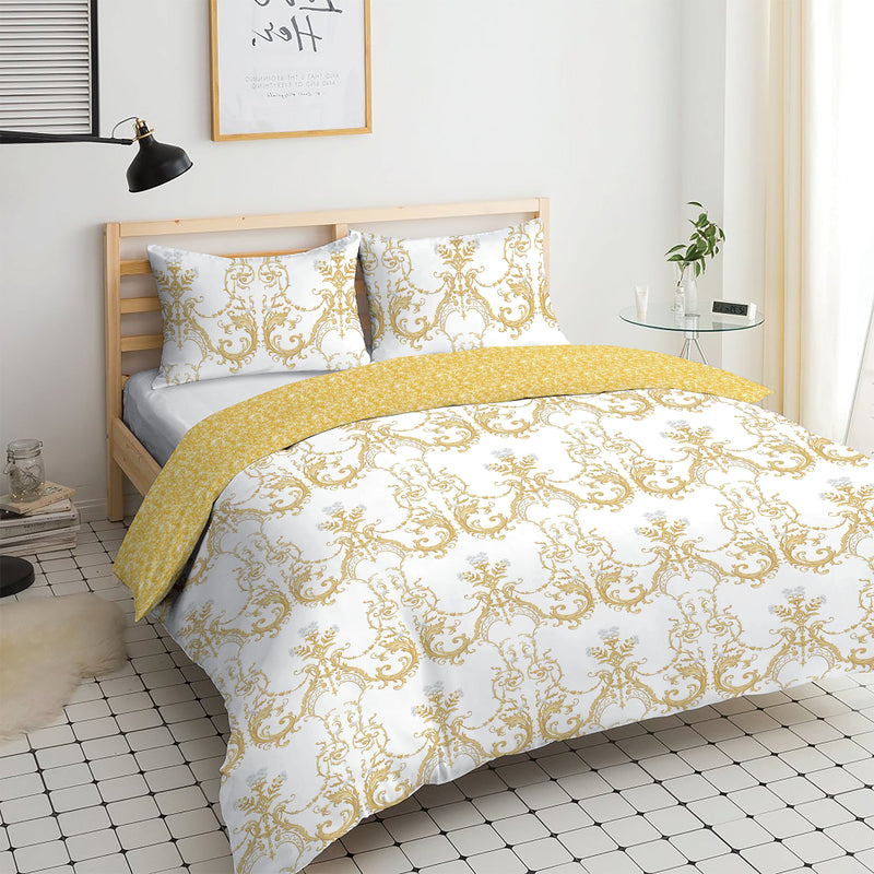 Gold Baroque Comforter Set